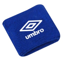 Muequera Toalla Deportiva Azul 8x10cm Cotton Spandex UMBRO