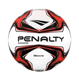 Pelota Futbol Csped Natural Bravo XXIV Blanco/Naranja PENALTY