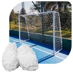 Redes Arco 2mm Ftbol 5sala y Handball 3,2x2,1m UV GISMAR