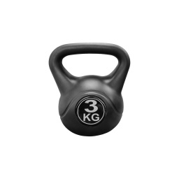 Pesa Rusa Kettlebell de Mano Recubierta en Plstico 3kg TPUY