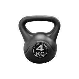 Pesa Rusa Kettlebell de Mano Recubierta en Plstico 4kg TPUY