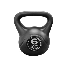 Pesa Rusa Kettlebell de Mano Recubierta en Plstico 6kg TPUY