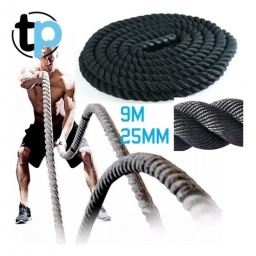 Soga Cuerda Battle Rope Crossfit Funcional 9m X25mm - Tpuy