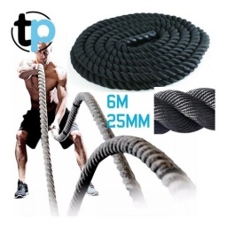 Soga Cuerda Battle Rope Crossfit Funcional 6m X25mm - Tpuy