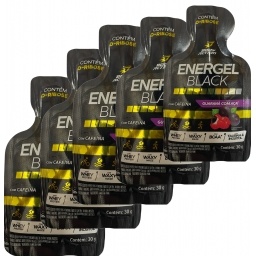 Gel Energ�tico x 5 Cafe�na Sabor Guaran� con A�a� - Energel Black 30g