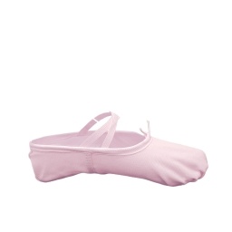 Zapatilla Ballet y Gimnasia Artstica Lona Rosa, Blanca y Negra