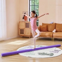 Viga de Equilibrio Profesional 3m Plegable con Base Antideslizante