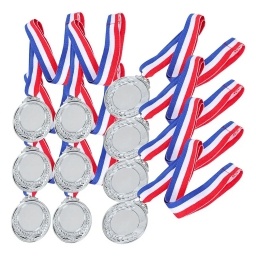 Pack x20 Medallas Premio Imitaci�n plata 6.5cm F�tbol Basketball Hockey