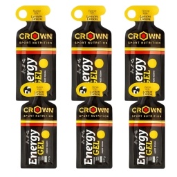Kit x6 Geles Energetico Crown 40g Limon Apto Vegano