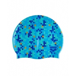 Gorra de Nataci�n Arena Print 2 Silicona Adulto Azul