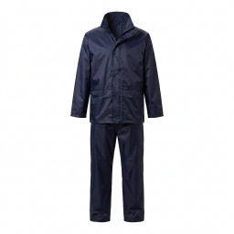 Traje Impermeable OxfordPVC para Hombre - Chaqueta y Pantal�n Azul, Uso Industrial y de Trabajo