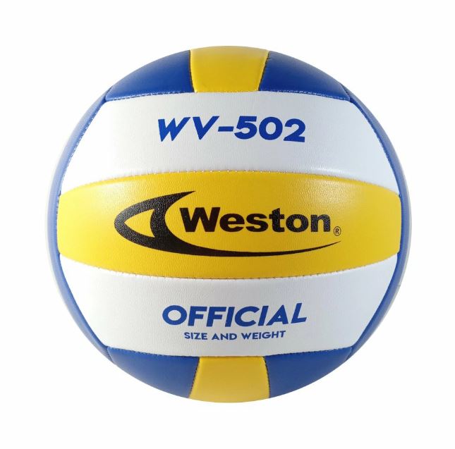 Pelota De Volley Fit2 Balon Voleibol PVC N5 - Amarillo, Blanco y